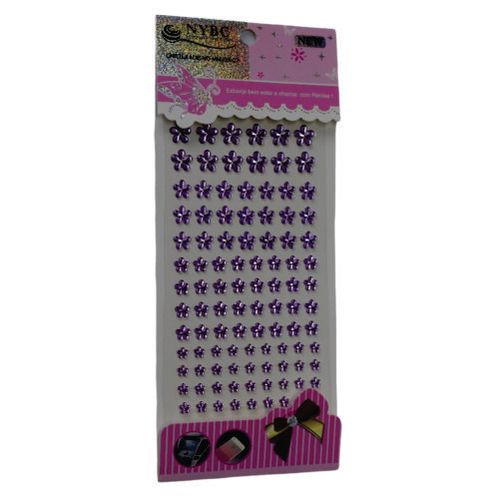 Cartela Adesivo Mixer Flores Cor 93 Lilas (98106) Nybc