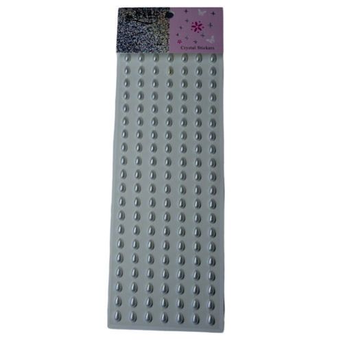 Cartela Adesivo Gotas 6 Mm Cor 101 Branco (97713) Nybc