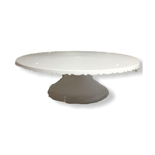 Tabuleiro Redondo C/ Pé N 35 Branco Lsc Toys