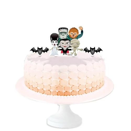 Topper P/ Bolo Os Monstrinhos C/ 3 Un Festcolor