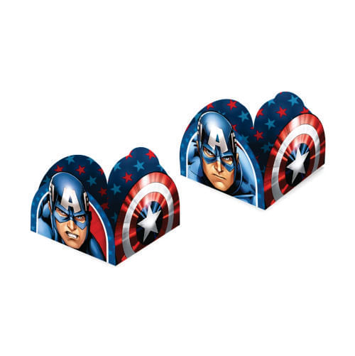 Porta Forma Capitão America C/ 50 Un Regina