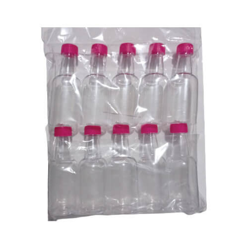 Garrafinha Plastica Tampa Pink 10 Un Miradinha