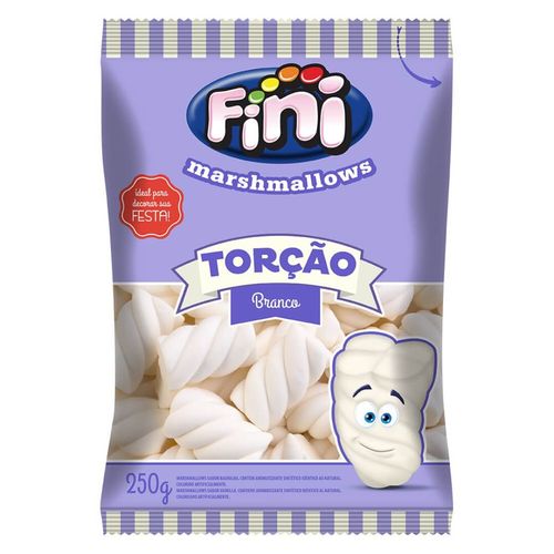 Marshmallow Torcao Branco 250 Gr Fini
