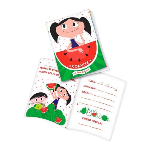 Convite 4m Show Da Luna C/ 8 Un Festcolor