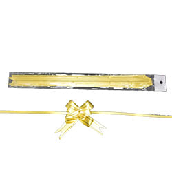 Laço Pronto Liso Dourado 18mm C/ 10 Un Brfestas