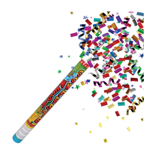 Lança Confete 40 Cm Colorido Mundo Bizarro