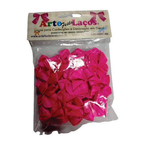 Laço Borboleta C/ 50 Un Pink Arte Laços