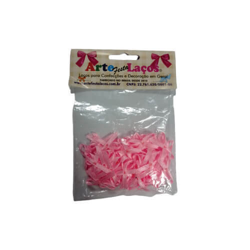 Laço Mosquitinho C/ 50 Un Rosa Claro (009) Arte Laços
