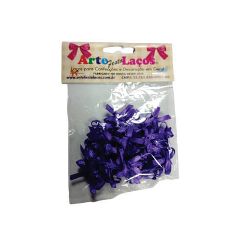 Laço Mosquitinho C/ 50 Un Roxo (033) Arte Laços