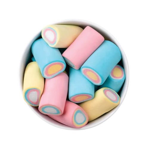 Marshmallow Tubo Color Baunilha 250 Gr Docile