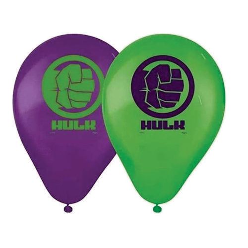Balão Hulk Animação Roxa/Verde C/ 25 Un Regina