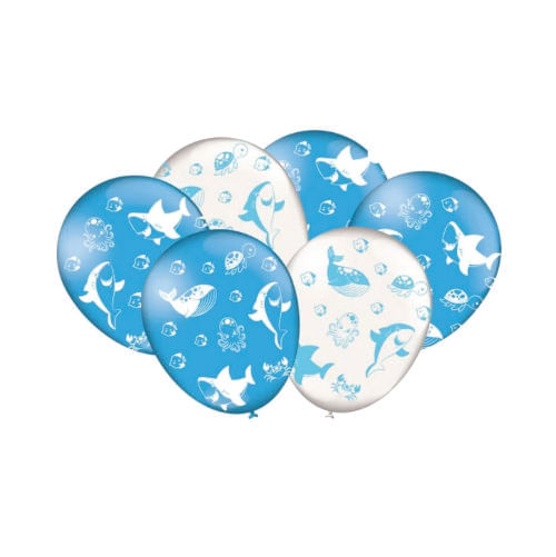Balão Especial Fundo Do Mar C/ 25 Un Festcolor