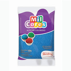 Açúcar Colorido Azul 500 Gr Mavalério