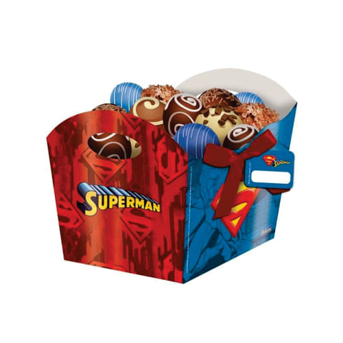 Cachepot Superman C/ 8 Un Festcolor