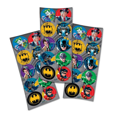 Adesivo Redondo Batman 2016 C/ 30 Un Festcolor