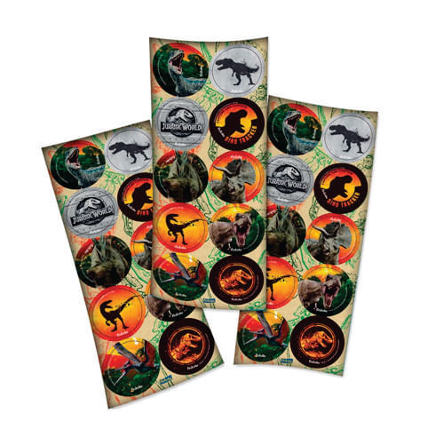 Adesivo Jurassic World 2 C/ 30 Un Festcolor