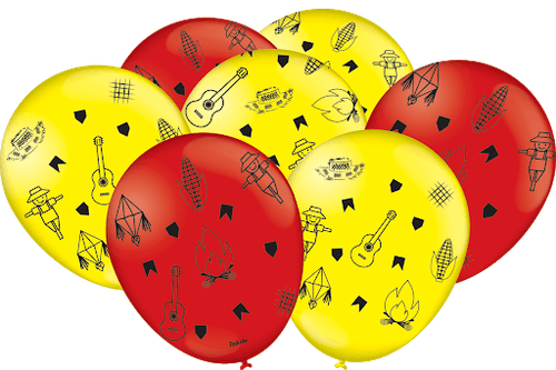 Balão Especial Festa Junina C/ 25 Unid. Festcolor