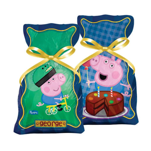 Sacola Plast George Pig 8un
