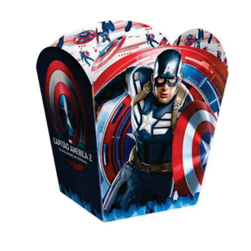 Cachepot Capitão América Assemble C/ 8 Un Regina