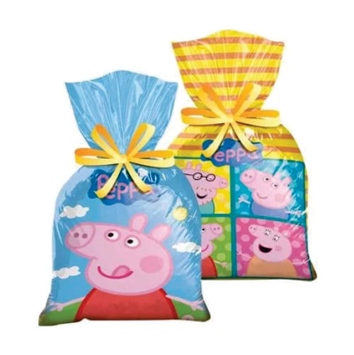 Sacola Plast. Peppa Pig C/ 8 Un Regina