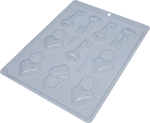 Forma Simples Chave E Cadeado Coracao (*9751) Bwb