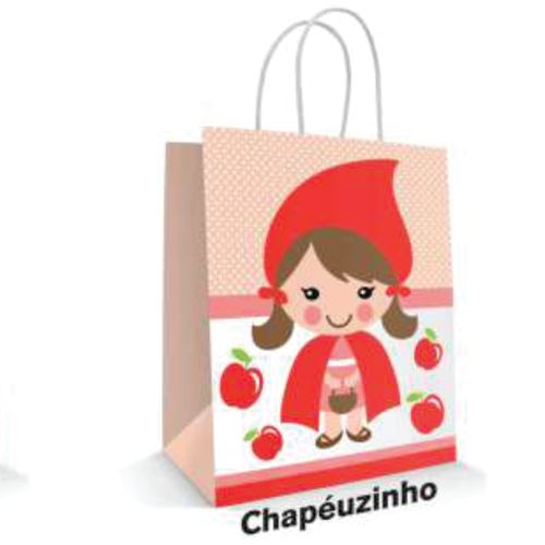 Sacola Papel Chapeuzinho 18x09x22 C/10 Un L E L