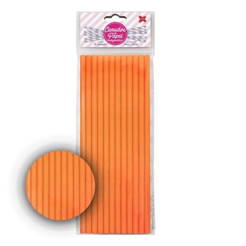 Canudo Papel Liso 12 Unidades Makemais