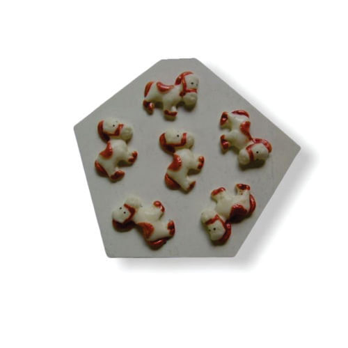 Molde Silicone Placa De Cavalinhos (6) (B3440) Vianna