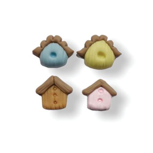 Molde Silicone Casinhas De Passarinho (4) B5177 Vianna