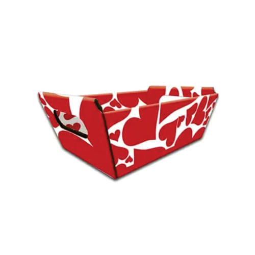 Cesta N 2 Coração Vermelho 14x10x5 Cm (3240) Kid-Art