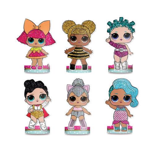 Decoração De Mesa Boneca Lol C/ 6 Un Regina