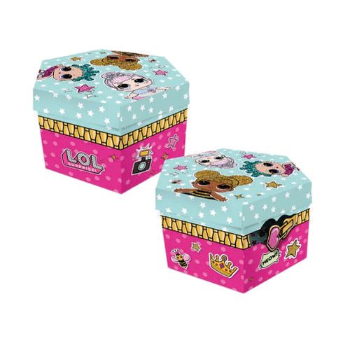 Caixa Surpresa Sextavada Boneca Lol C/ 8 Un Regina
