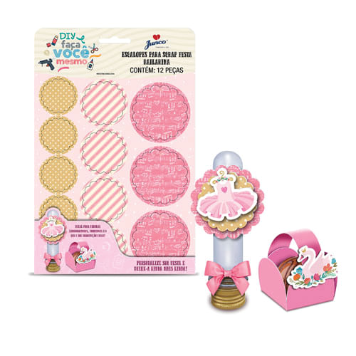 Cartela Aplique Bailarina C/ 16 Pçs Junco