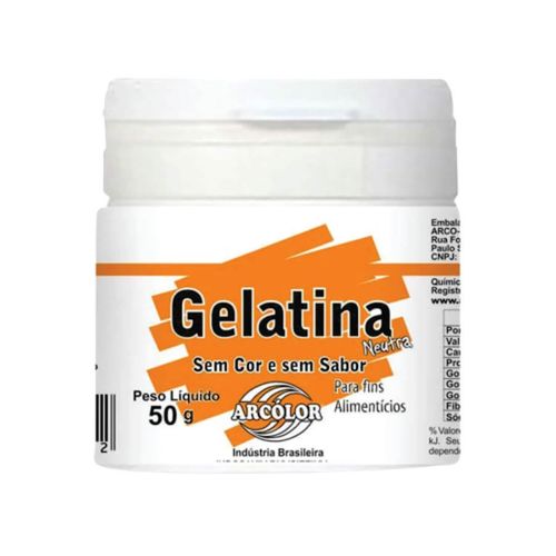 Gelatina Neutra 50 Gr Arcolor