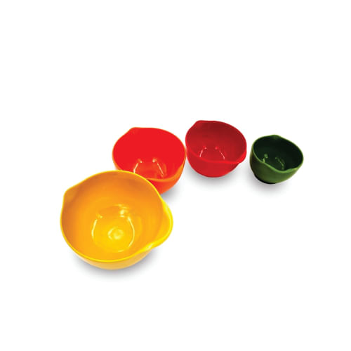 Jogo De Tigelas Medidoras Plasticas C/4 Pçs  (6576) Kehome