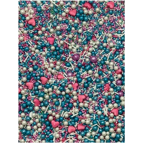 Splinkles Azul/Branco/Rosa C/ Coração C/ 50 Gr (506) Jady