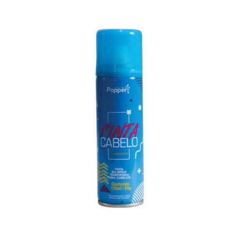 Spray Pinta Cabelo Fluorescente 135 Ml Azul Popper