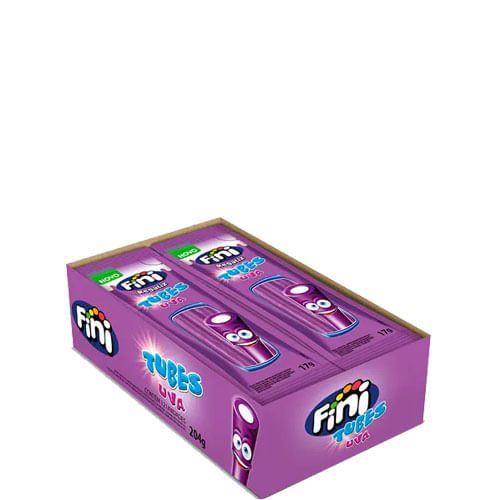 Bala Tubes Uva 12x15gr Fini