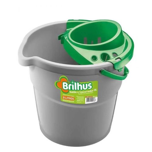 Balde Brilhus C/ Escorredor Plastico 9l (Bt2027) Bettanin