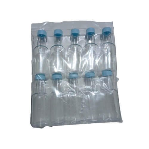 Garrafinha Plastica Tampa Azul  Bebê C/ 10 Un