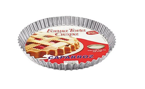 Forma Torta Crespa Fundo Falso 20 Cm Inox (0277) Caparroz
