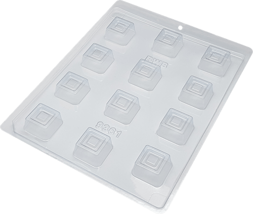 Forma Simples Bombom Geométrico Quadrado (*9361) Bwb