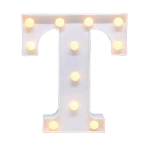 Luminaria Plastica Led Letra polTpol