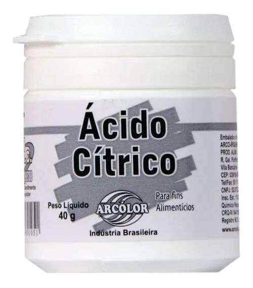 Acido Citrico 40 Gr Arcolor