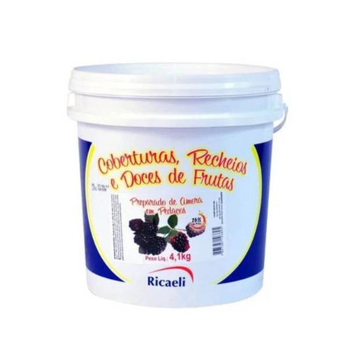 Preparado De Amora Em Pedaços 4,1 Kg Ricaeli