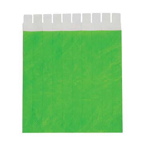 Pulseira De Eventos/Identificação Verde Fluor C/ 40 Un