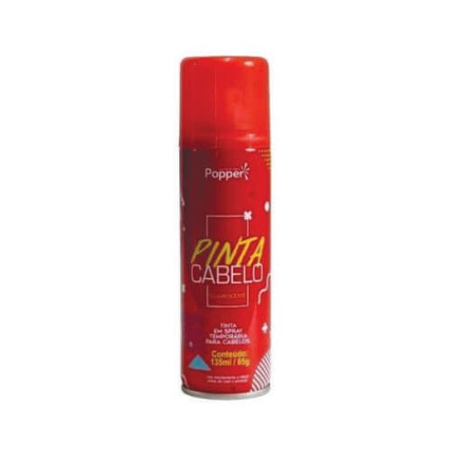 Spray Pinta Cabelo Fluorescente 135 Ml Vermelho Popper