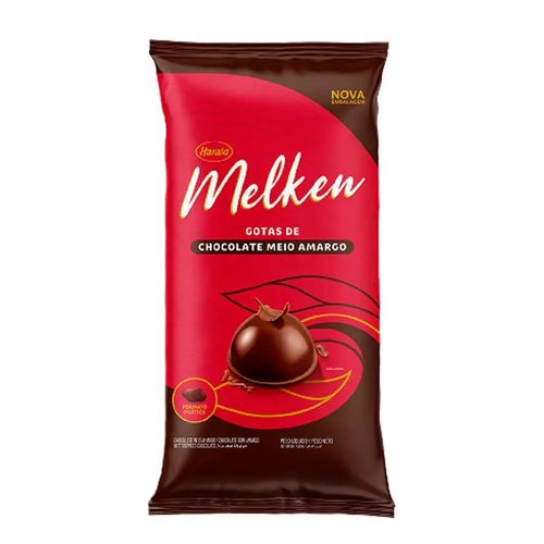 Chocolate Gotas Melken Meio Amargo 2,05 Kg Harald