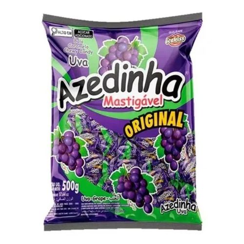 Bala Mastigavel Azedinha Uva 500gr Cory