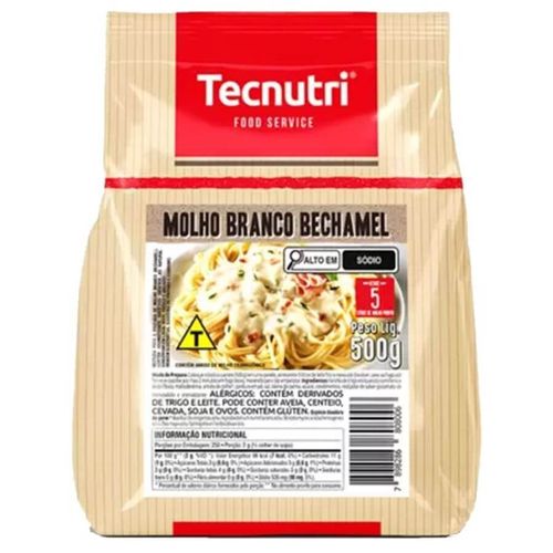 Mistura P/ Molho Branco Bechamel 500 Gr Tecnutri